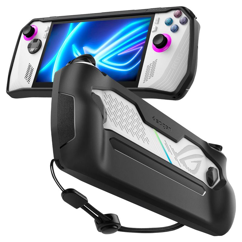 Mbështjellës për Asus ROG Ally (2023) Spigen Rugged Armor, i zi