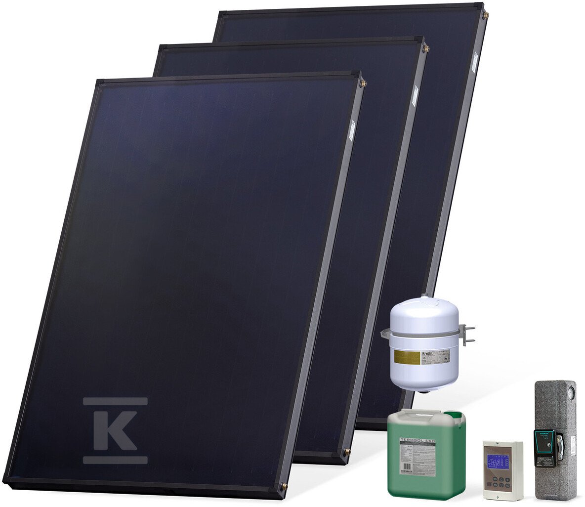 Set solar Hewalex Komfort Plus HX00-3KS2100.V121, kolektorë diellorë, për ngrohje uji sanitar