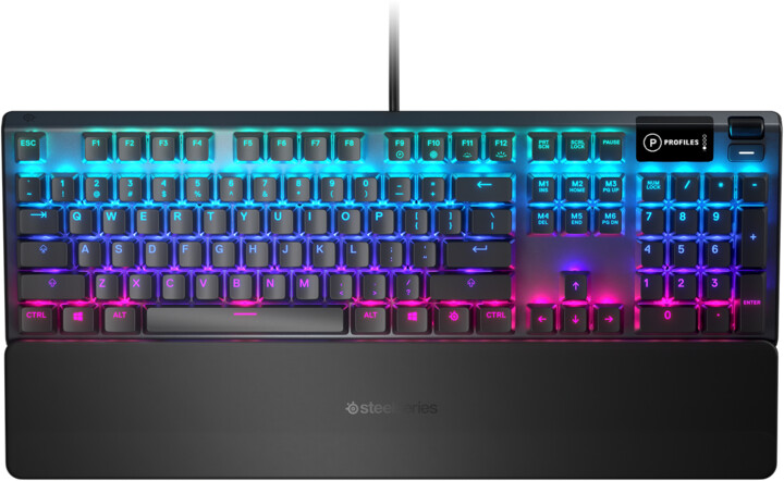Tastierë SteelSeries Apex 5, SteelSeries Hybrid Blue, US, e zezë