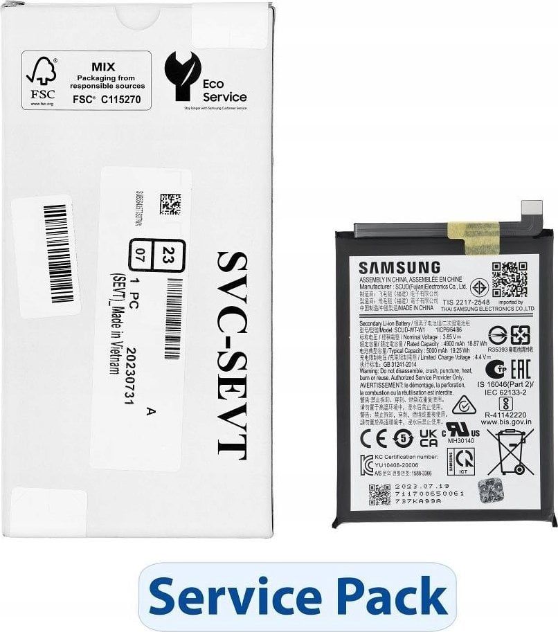 Bateri telefoni Samsung EB-BA226ABY, për Galaxy A22 5G A226B, Service Pack