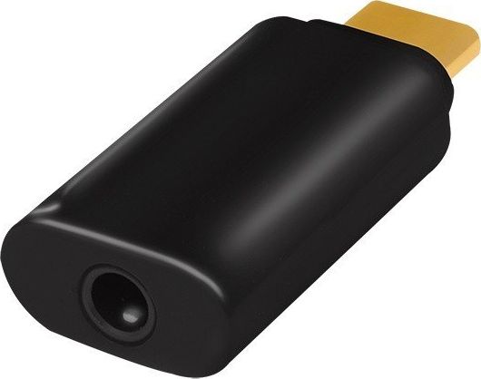Adapter audio LogiLink UA0356 USB C në 3.5mm, Hi Fi, i zi