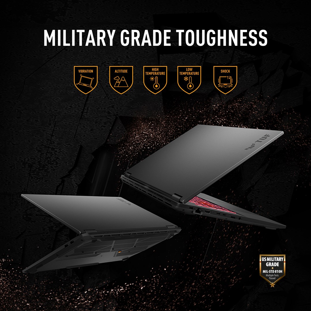 Laptop gaming ASUS TUF Gaming A18 FA808UM S9058, 18", Ryzen 7, RTX, i zi