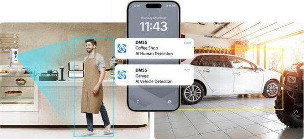 Kamerë wireless Dahua C2K-P-0280B, WiFi, për mbikëqyrje, e bardhë