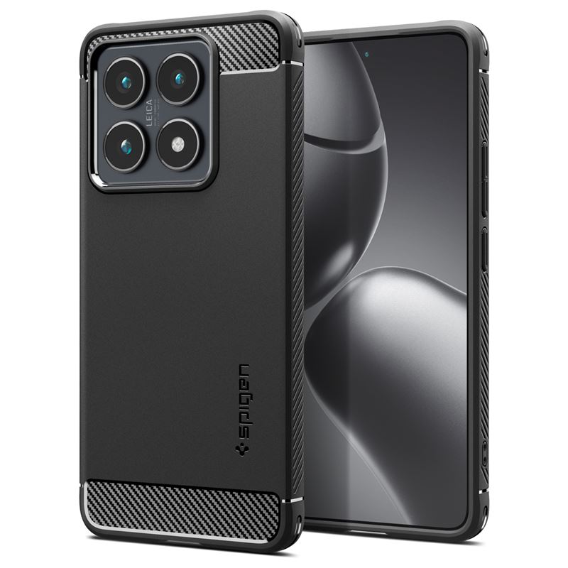Mbrojtëse Spigen Rugged Armor për Xiaomi 14T Pro, e zezë