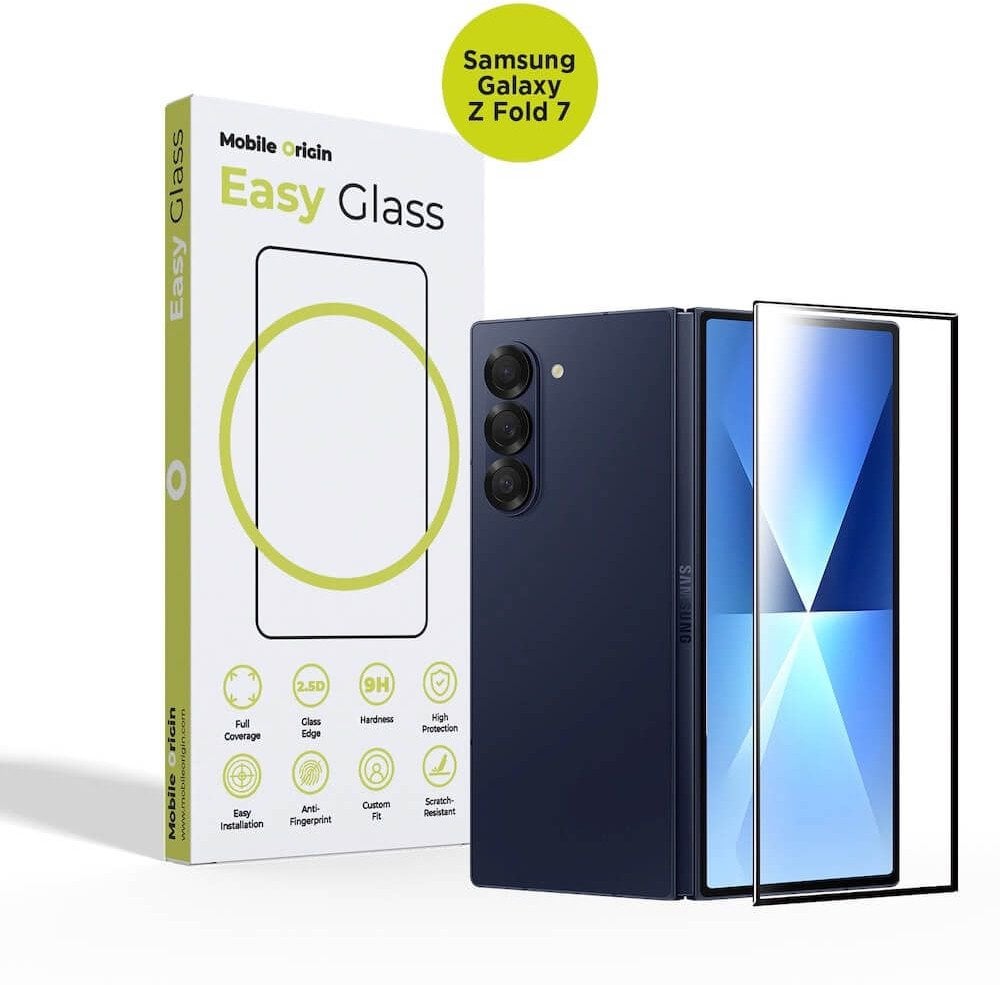 Xham mbrojtës Mobile Origin EasyGlass për Samsung Galaxy Z Fold 7, fleksibël, transparent