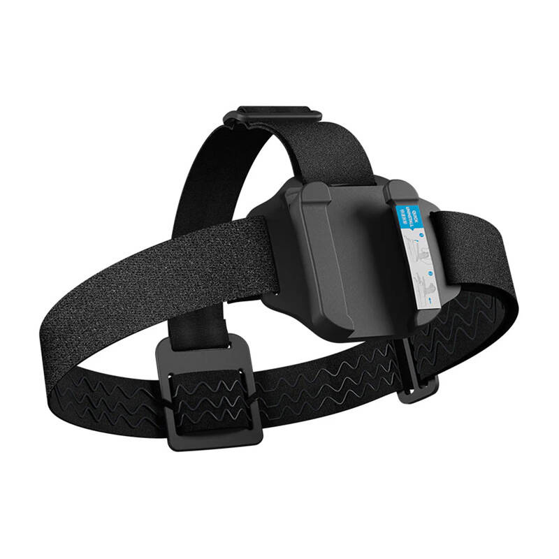 Mbajtëse koke TELESIN 2 in 1, për GoPro Insta360 DJI smartphone, rrip i rregullueshëm, e zezë