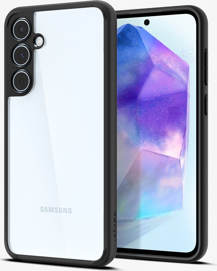 Mbulesë telefoni Spigen Ultra Hybrid, Samsung Galaxy A55 5G, matte black, transparente