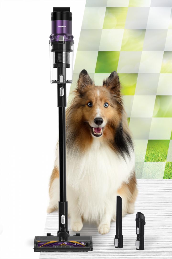 Правосмукалка без кабел HEINNER Ultrabrush 350 HSVC-MBDB350ATPP, 350W, 60 min автономија, црна виолетова
