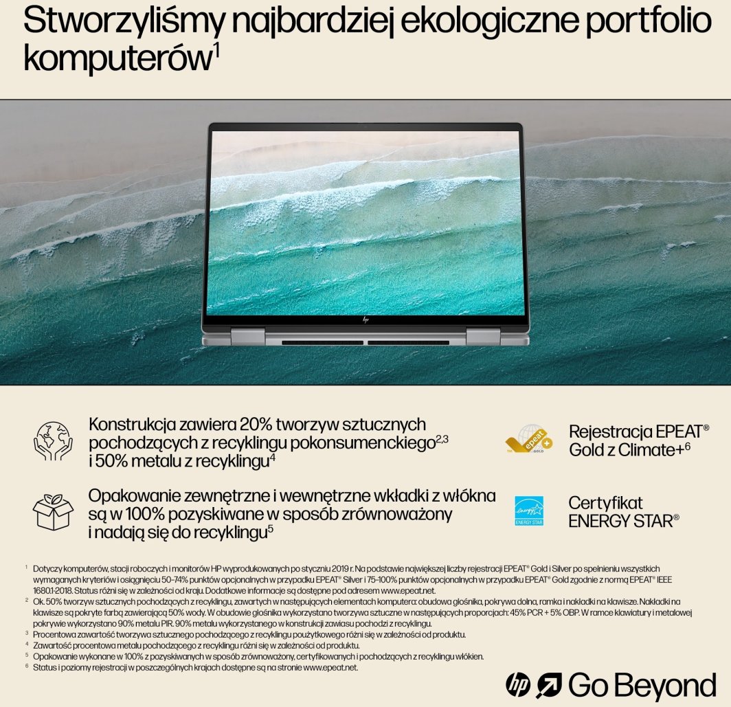 Laptop HP ENVY x360 14, 14", Ryzen 5 8640HS, 16GB RAM, 512GB SSD