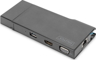 Докинг станица USB Digitus DA-70894, HDMI VGA, Gigabit Ethernet, сива