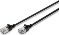Kabllo rrjeti Digitus CAT 6A F FTP Slim Patch, 1m, e zezë