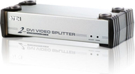 Splitter video Aten VS162, 2 porta DVI, me audio, gri