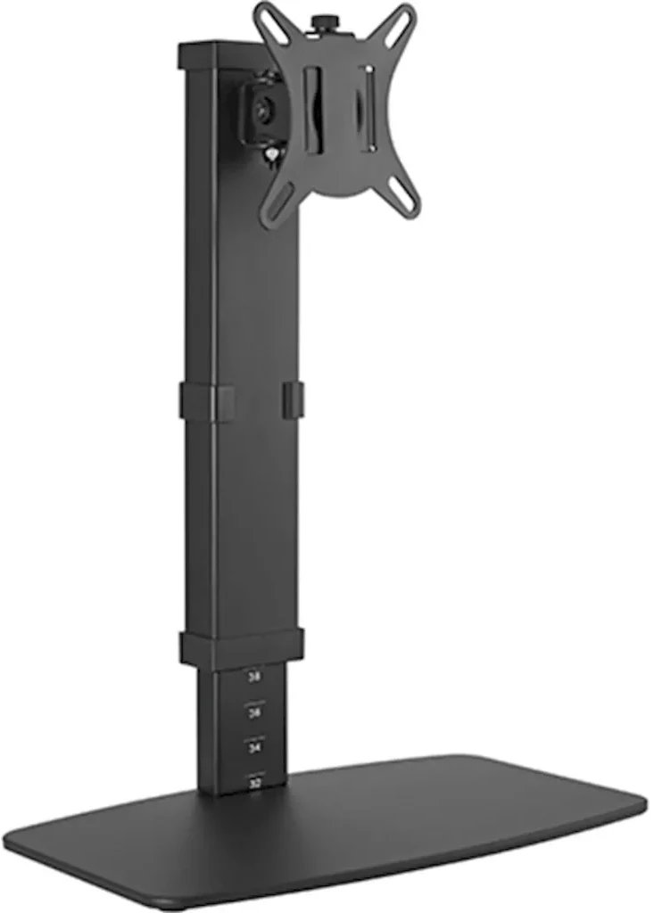Stendë monitori Alumor Single Monitor, 17"-32", rregullim lartësie, e zezë