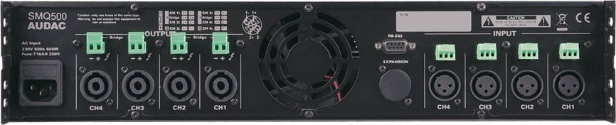 Amplifikator fuqie Audac SMQ500, 4 kanale, 4 x 500W, i zi
