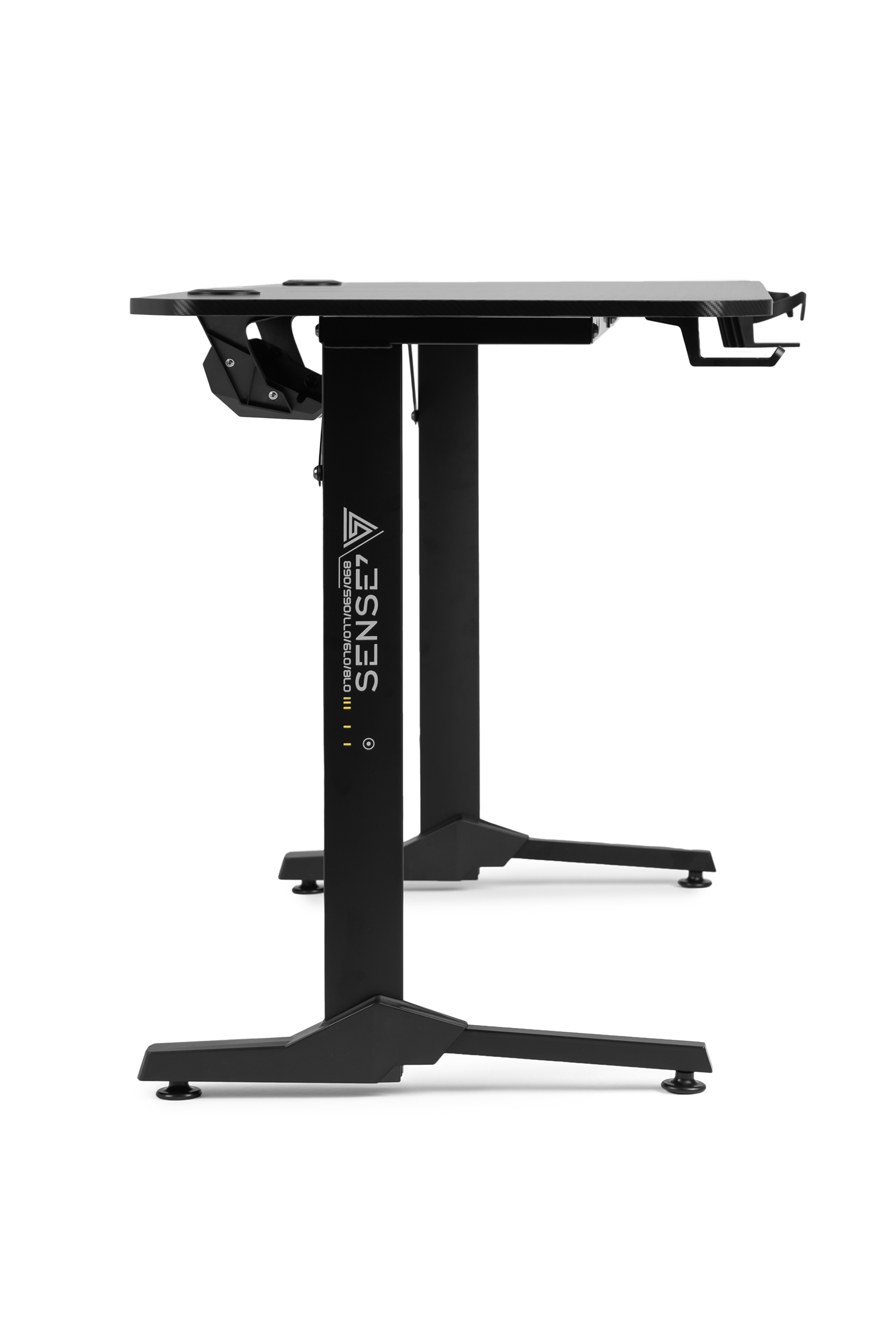 Tavolinë SENSE7 Nomad Cybernetic, 140cm x 60cm, e zezë
