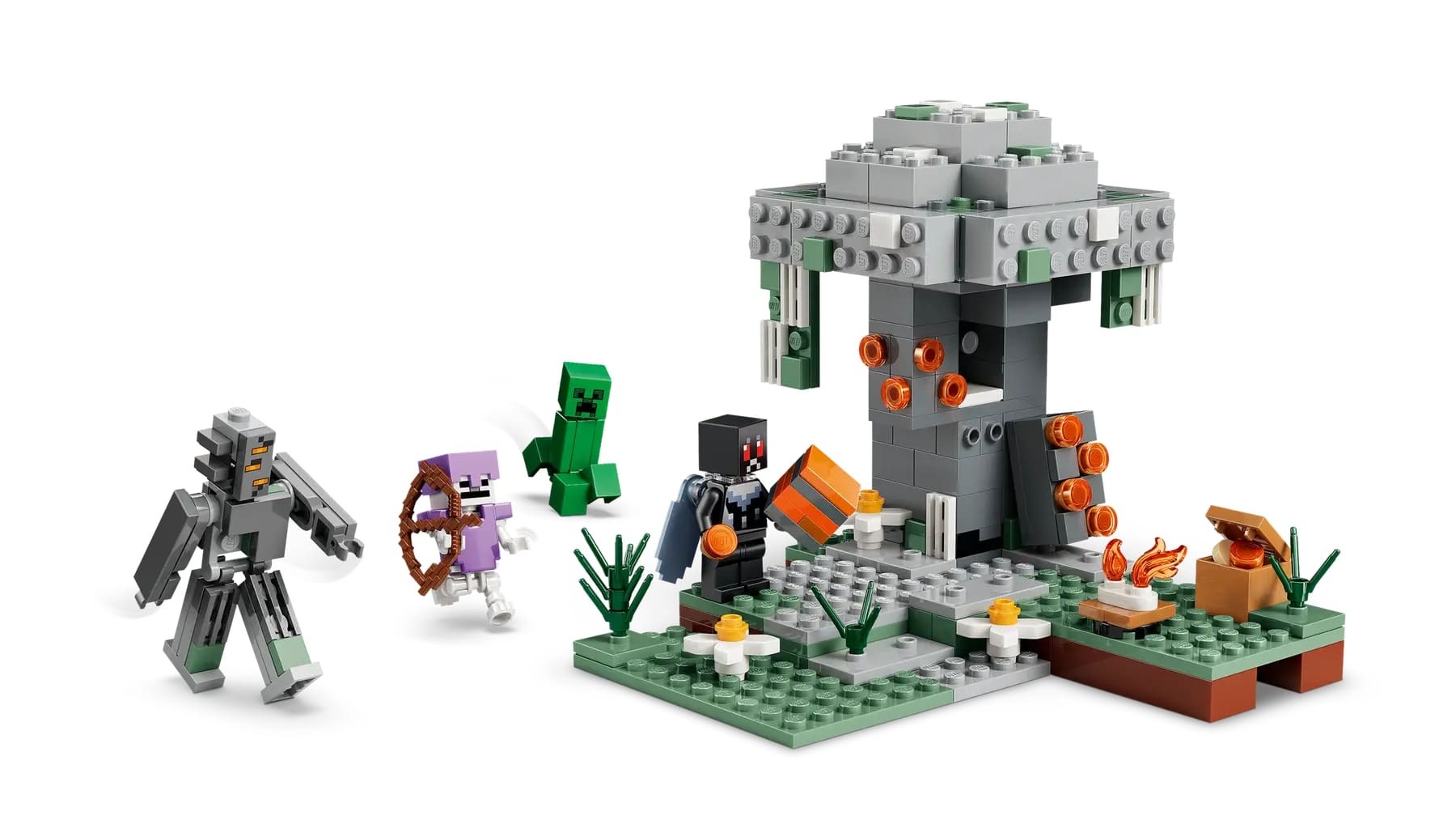 Lodër ndërtimi LEGO Minecraft 21586 The Pale Garden, set ndërtimi, shumëngjyrëshe