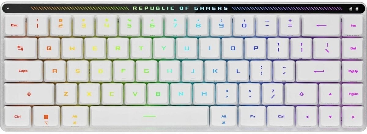 Tastierë gaming ASUS ROG Falchion RX Low Profile, mekanike ROG RX Red, wireless, e zezë