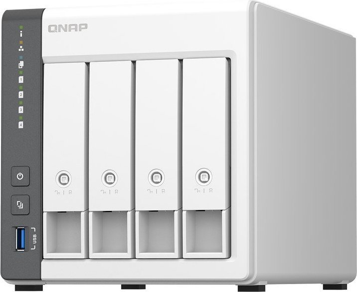 Server NAS QNAP TS-433-4G, 4 bay, 4GB RAM, i bardhë
