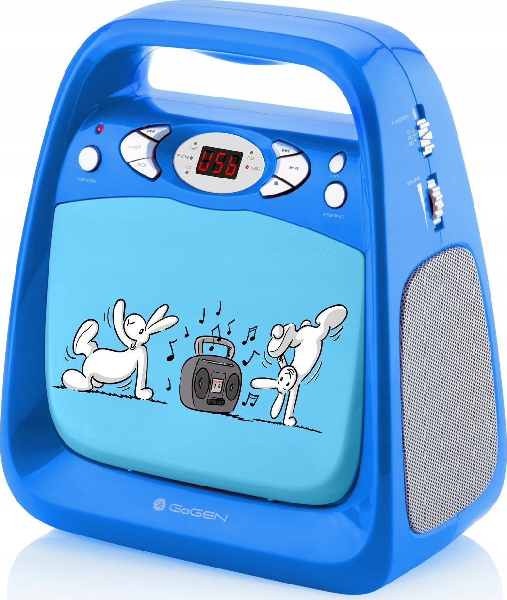 CD Player karaoke GoGEN, USB, Bluetooth, me mikrofon, për fëmijë