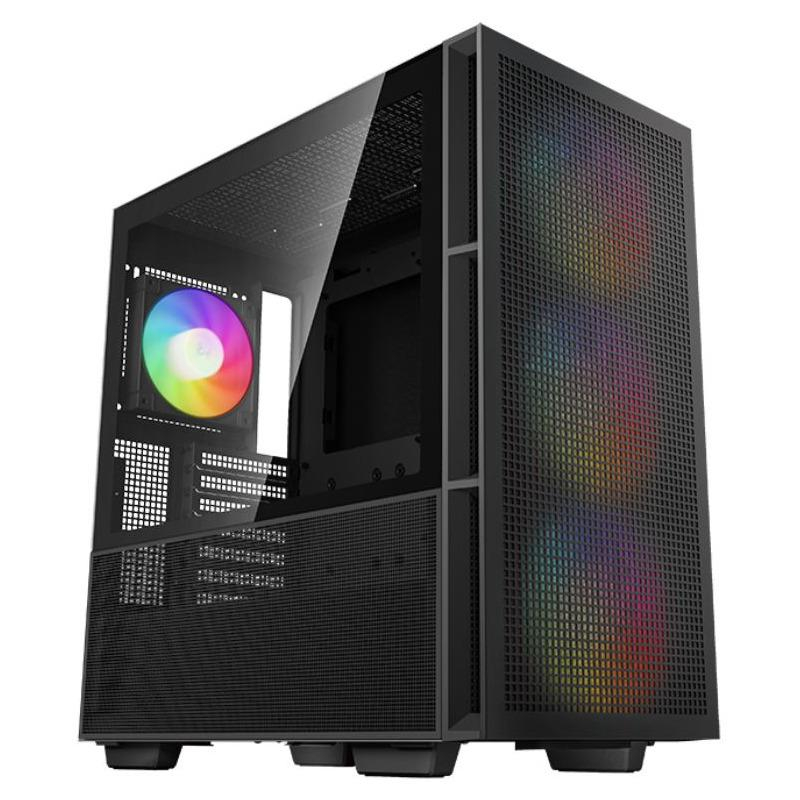 Kuti kompjuteri Deepcool CH560 ARGB, Midi Tower, me fllad ARGB, e zezë