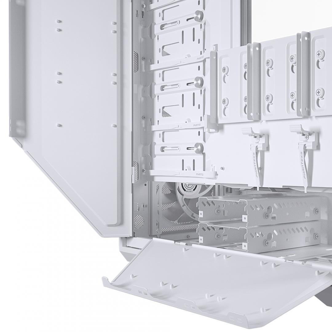 Kase PC Phanteks Eclipse G500A DRGB, xham i temperuar, 3 ventilatorë 140mm ARGB, e bardhë