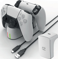 Stacion karikimi Ready2gaming DualSense, për 2 kontrollorë PS5, set gjithpërfshirës