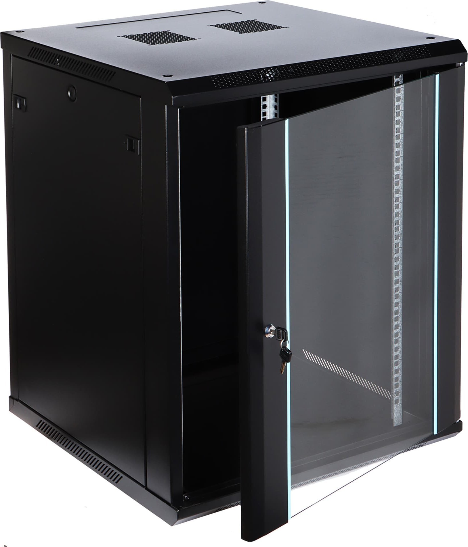 Kasetë muri për rack 19" Eprado R19 15U, kapacitet 60kg, e zezë