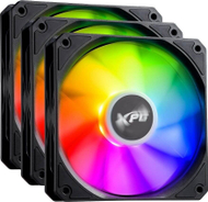 Вентилатор за компјутер XPG Vento 120 ARGB PWM, сет 3 парчиња, 120 mm, црн