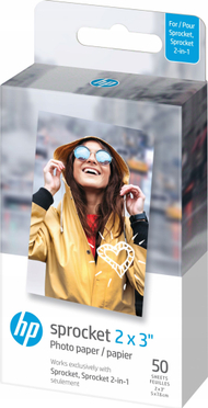 Letër fotografike për printer HP instant Zink (SB6357), 7.6x5 cm