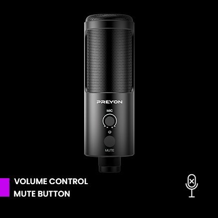 Mikrofon Preyon USB Buzzard Scream, i zi