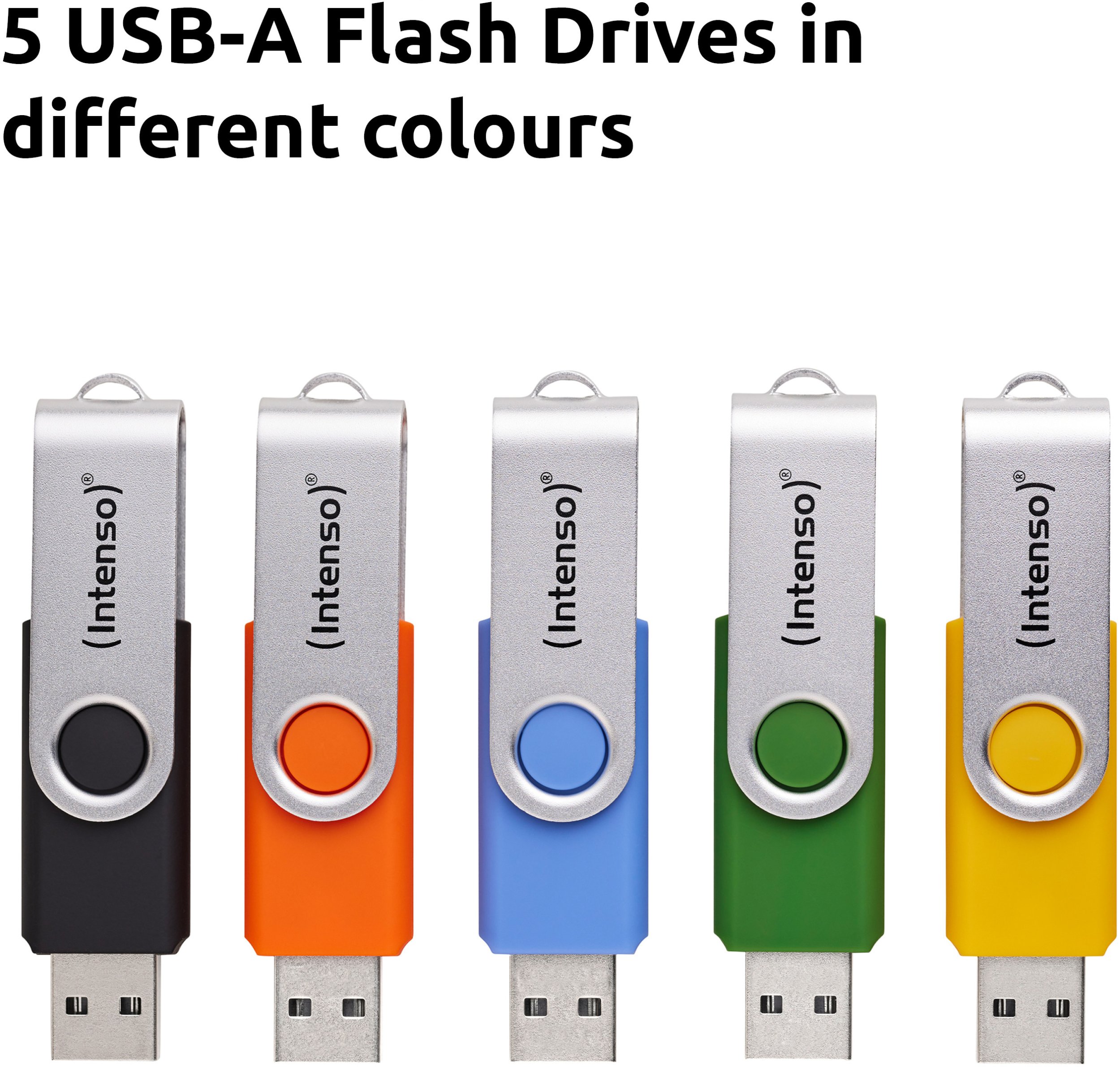 USB Intenso OFFICE LINE, 64GB, 2.0, shumëngjyrëshe