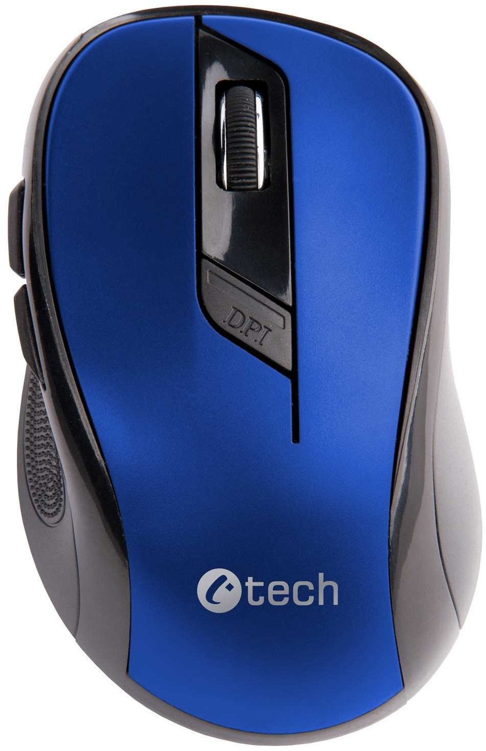 Бежичен глушец C-TECH WLM-02B, оптички, 1600 DPI, црн