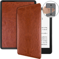 Futrollë tablet Strado Strap Case për Kindle Paperwhite 5, funksion auto sleep wake, lëkurë eco, kafe