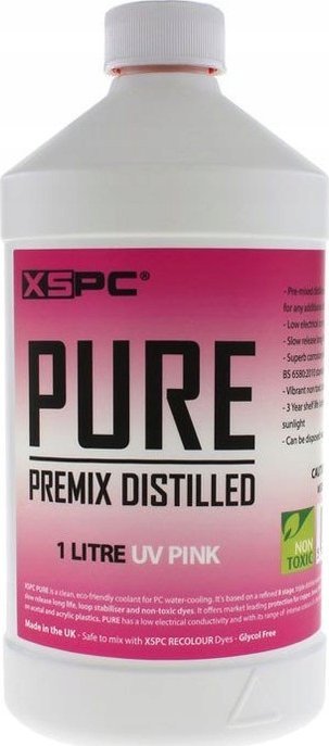 Lëng ftohës PC XSPC PURE Premix, UV Pink, i gatshëm për përdorim