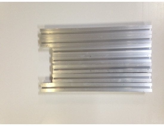 Profil alumini Coteetci për Rebelix II, aksesor për printer 3D, gri