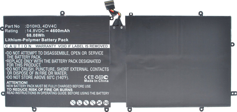 Bateri laptopi CoreParts MBXDE-BA0065 për Dell XPS 18, zëvendësuese, e zezë