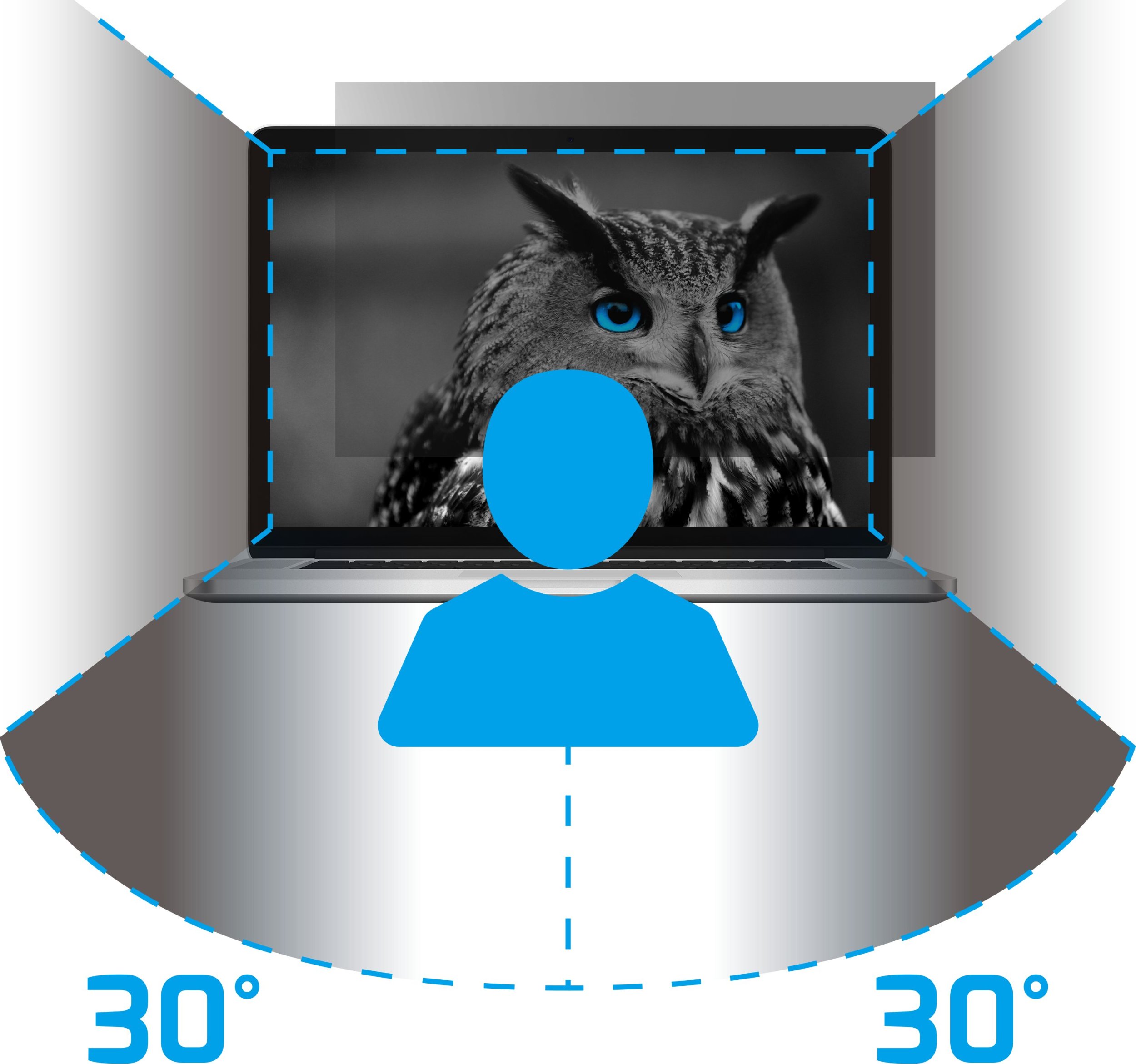 Филтер за приватност Natec OWL, 17.3\", за лаптоп, проѕирен