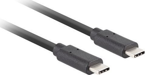 Kabllo USB Lanberg CA-CMCM-32CU-0010-BK, USB-C në USB-C, 1 m, 100 W, e zezë