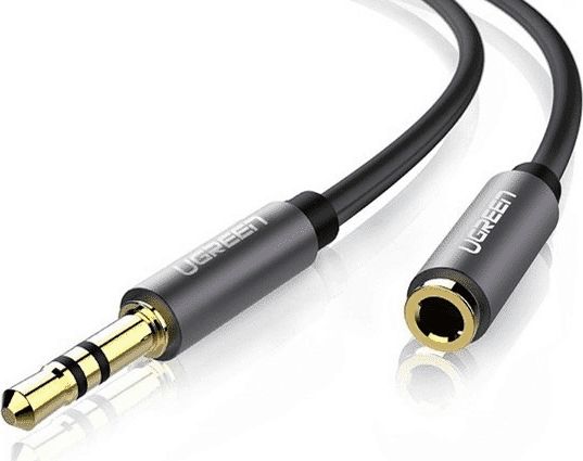 Kabllo Ugreen Jack 3.5mm - Jack 3.5mm, 1.5m, e zezë
