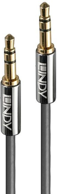 Kabllo Lindy Jack 3.5mm - Jack 3.5mm, 1m, e argjend