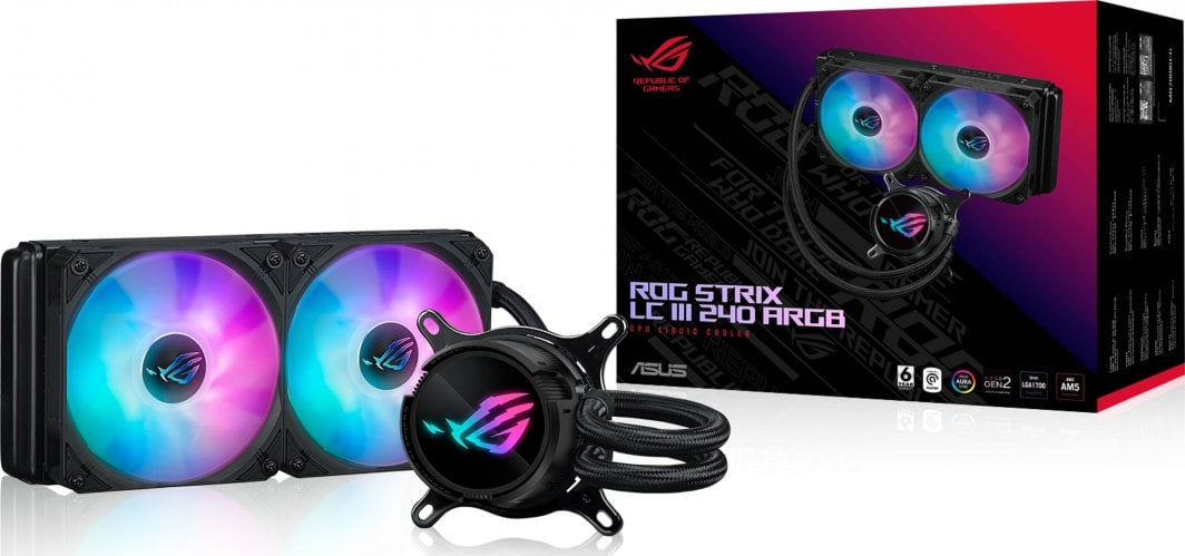 Ftohës me ujë ASUS ROG Strix LC III 240 ARGB
