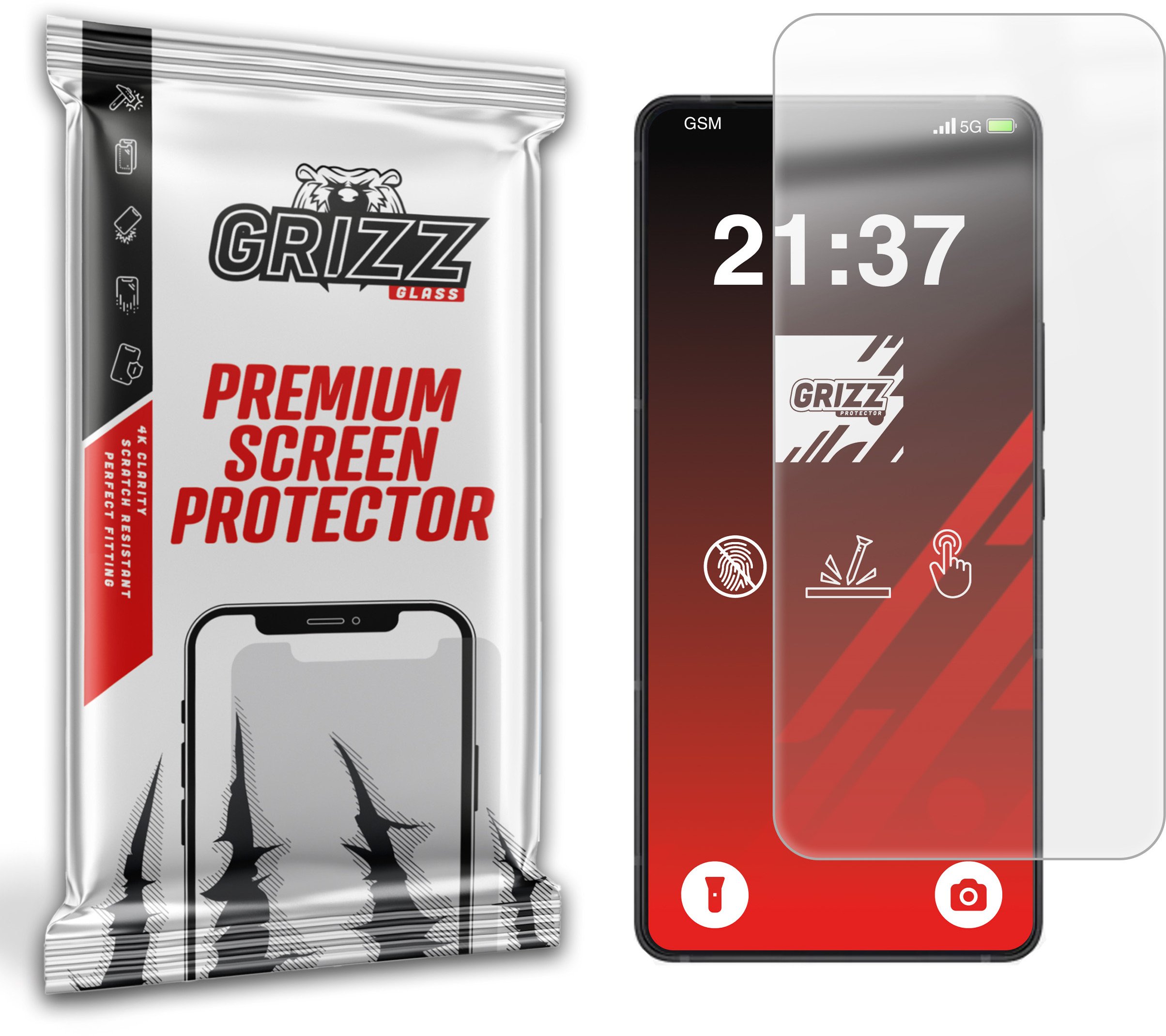 Folie mbrojtëse ekrani GrizzProtector për Asus Zenfone 12 Ultra, anti-fingerprint, transparente