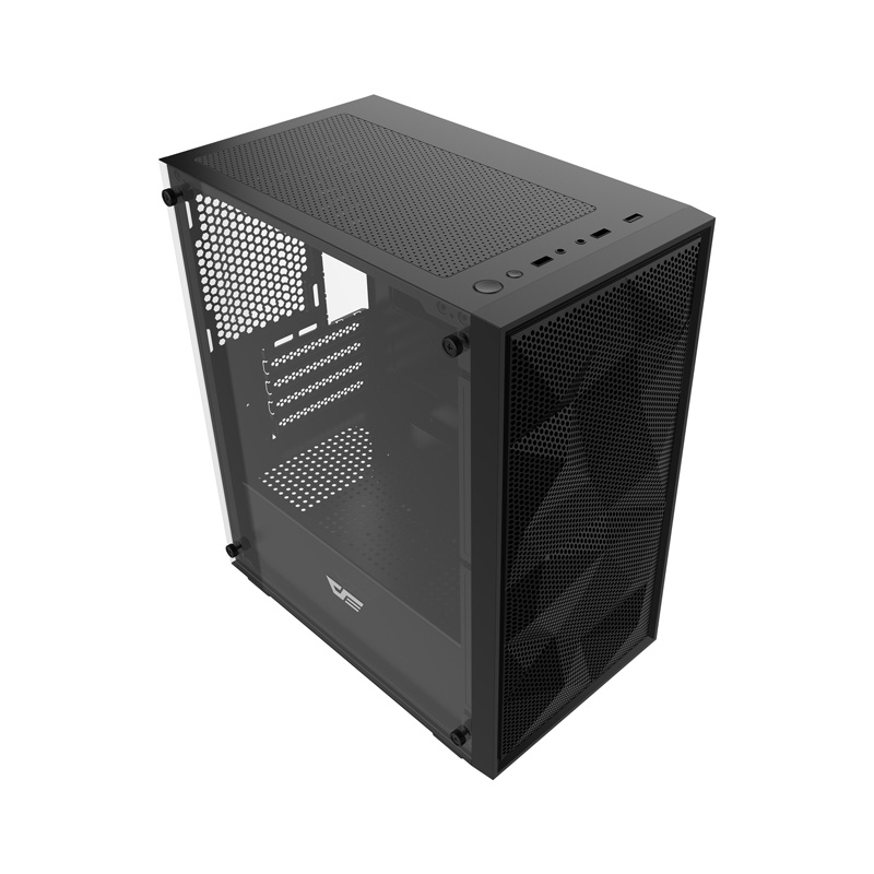 Kutia kompjuterike Darkflash M305 Mesh, M ATX, xham i temperuar, e zezë