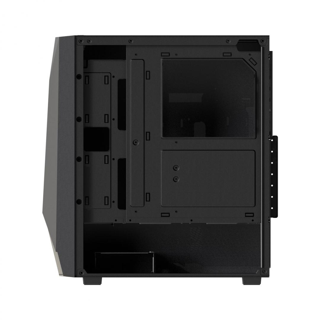 Kabinet kompjuteri FSP CMT195A, MIDI Tower, i zi