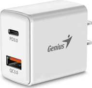 Karikues prizë Genius PD-20ACP, 20W, 2 porta USB-C USB-A, i bardhë