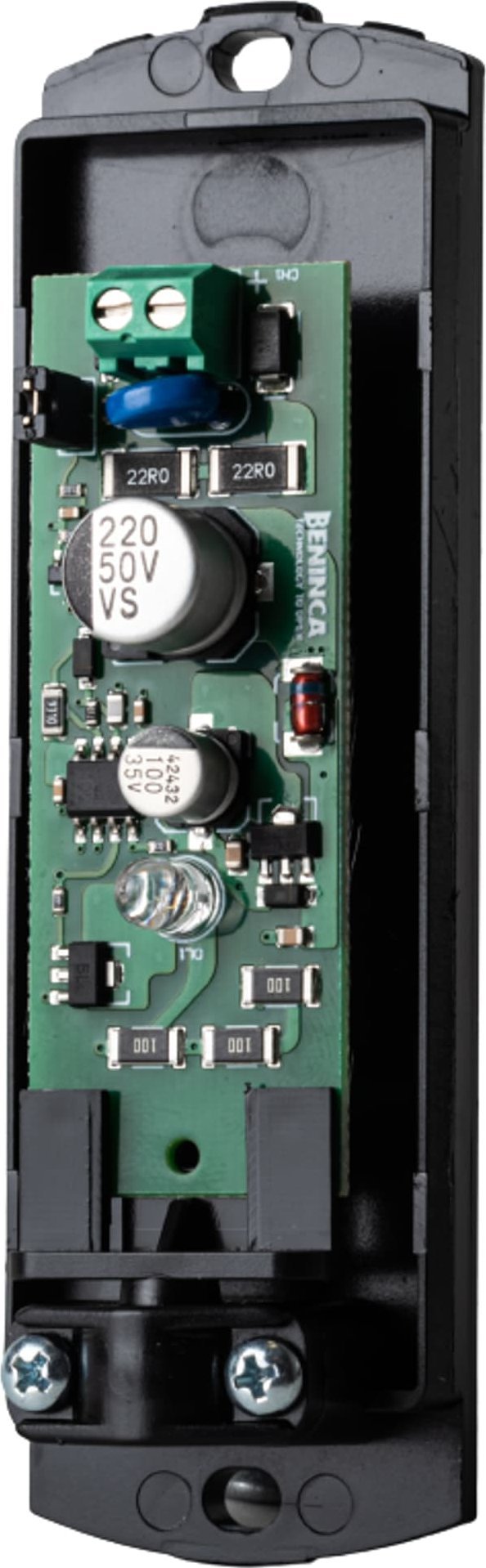 Set fotocelulash Pupilla Beninca, montim sipërfaqësor, për porta automatike, i zi