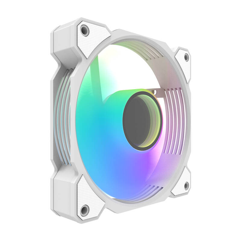 Ventilator kasesh Darkflash DR08, 120mm, A-RGB, i bardhë