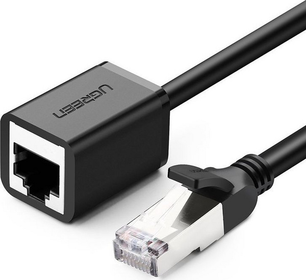 Кабел продолжувач за мрежа UGREEN 11283, Ethernet RJ45 Cat 6, 5m, црн