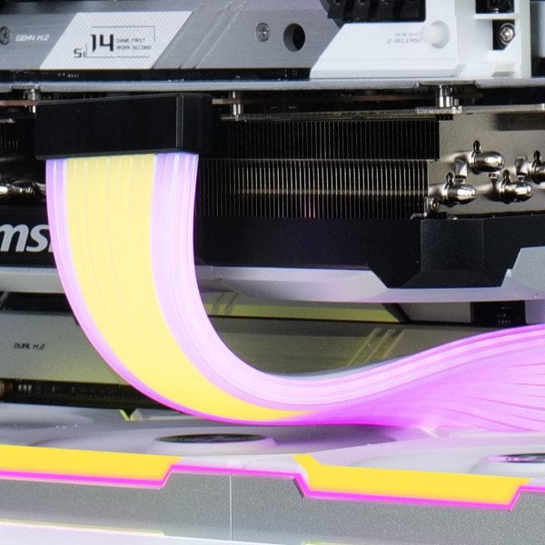 Kabllo zgjatëse ARGB për CPU Lian Li Strimer Wireless, 2 x 8 pin, 2.4 GHz, e bardhë