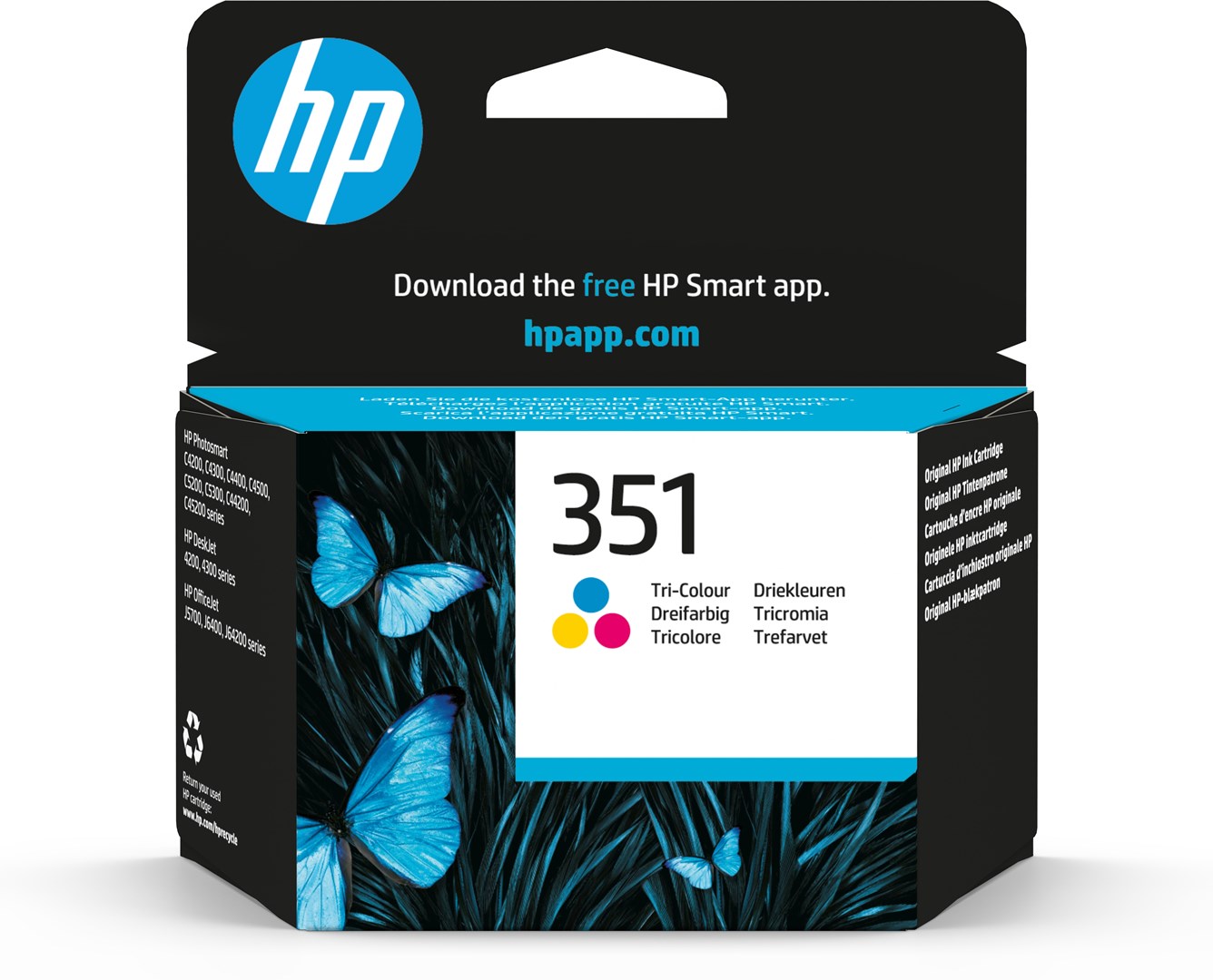 Ngjyrë për printer HP 351 Tri-colour, 4 ml, shumëngjyrëshe